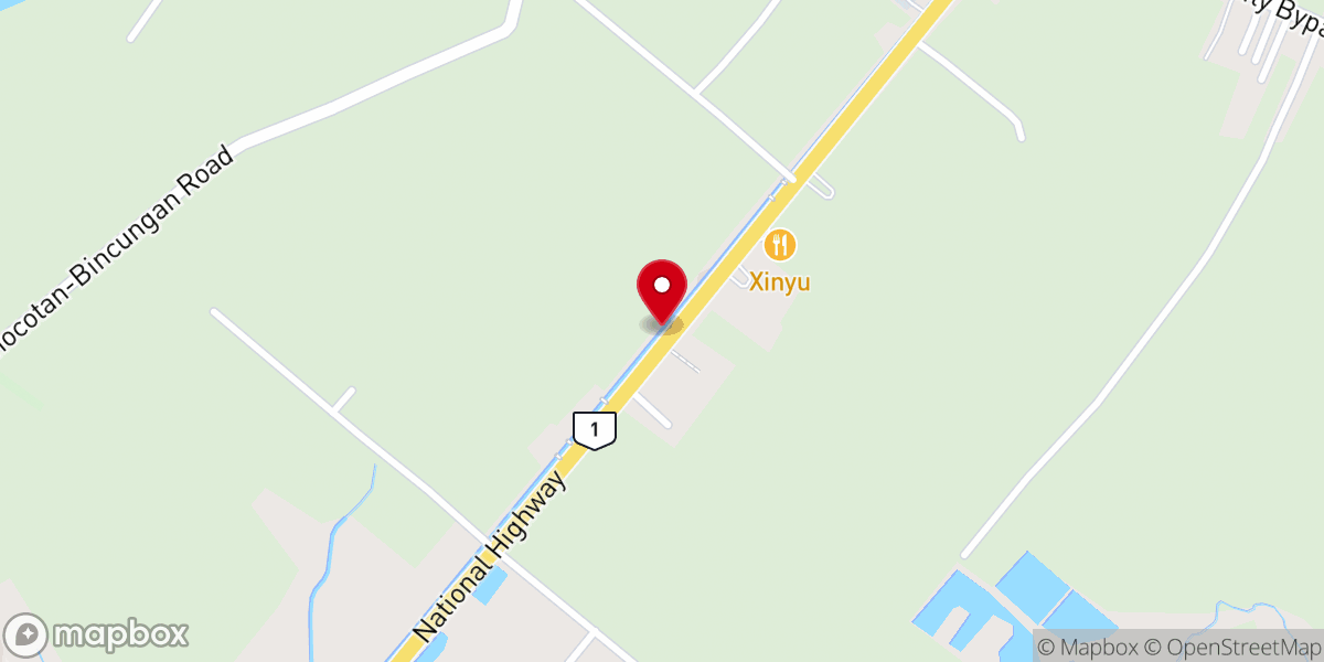Map showing location of Gkk. Tancuan Catholic church