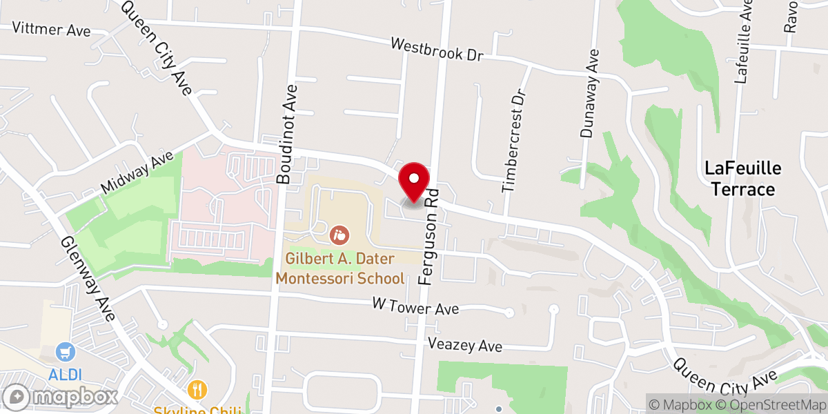 Map showing location of Saint Peter and Saint Paul United Church of Christ
