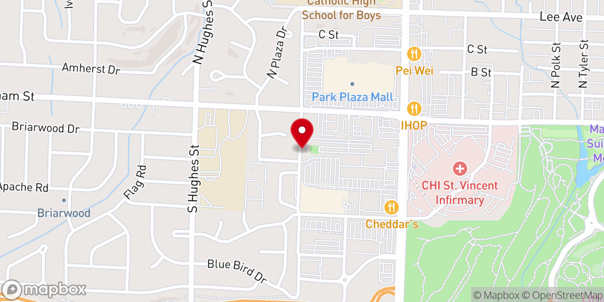 Map showing location of Central Arkansas Opportunity Foundation Trust