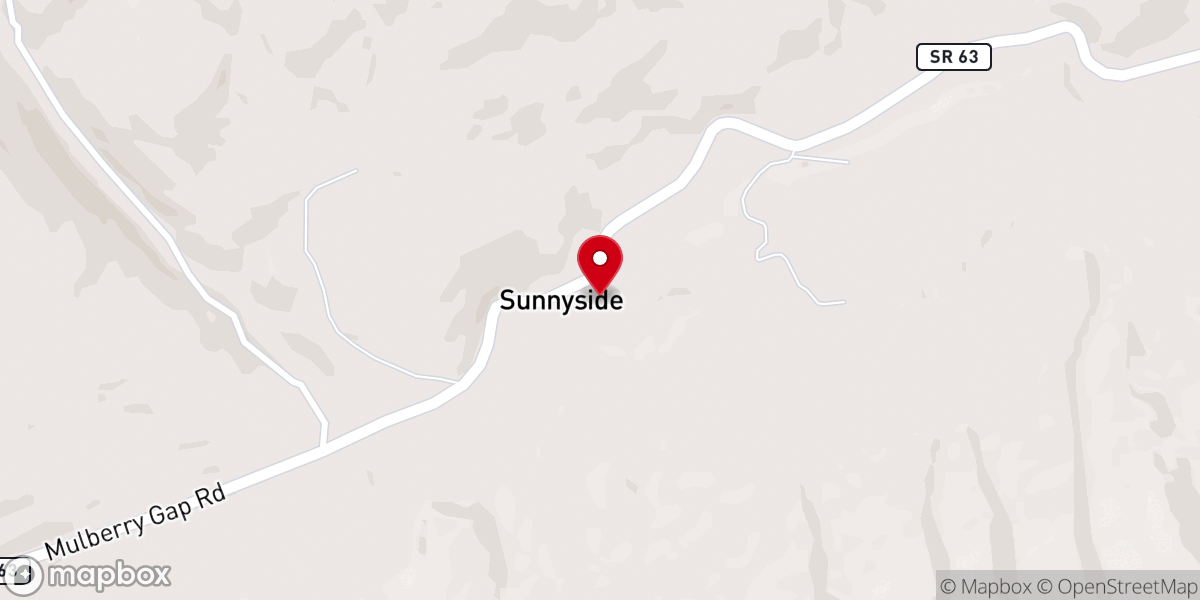 Map showing location of Thomas Chapel