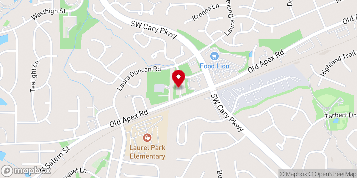 Map showing location of Trinity Community Church-EFC