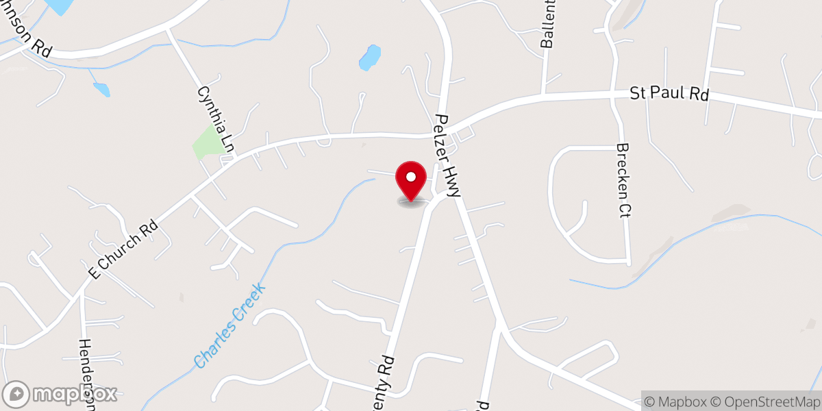 Map showing location of Church Of Christ at Three and Twenty Road