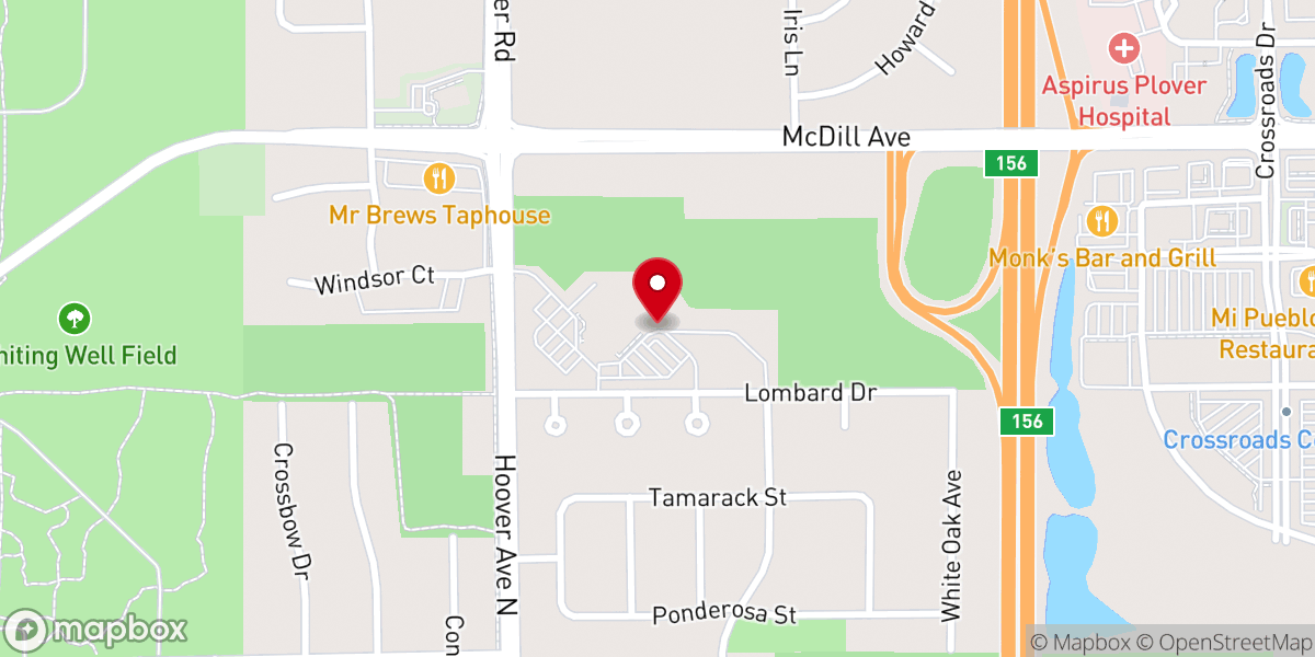 Map showing location of Woodlands Church