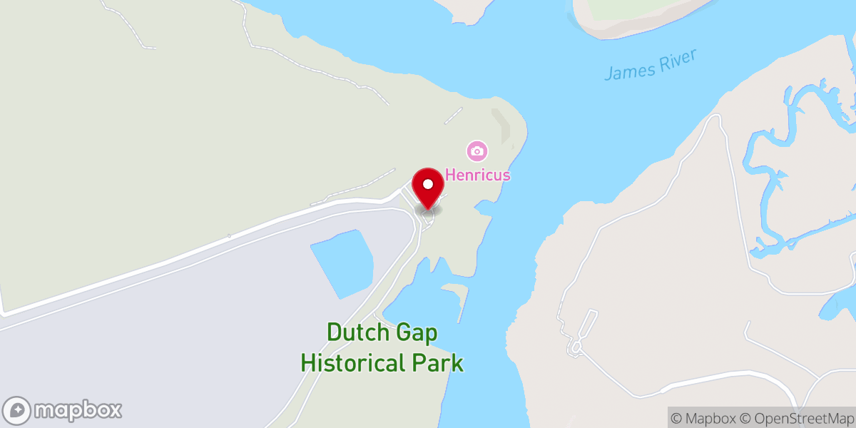 Map showing location of Henricus Historical Park