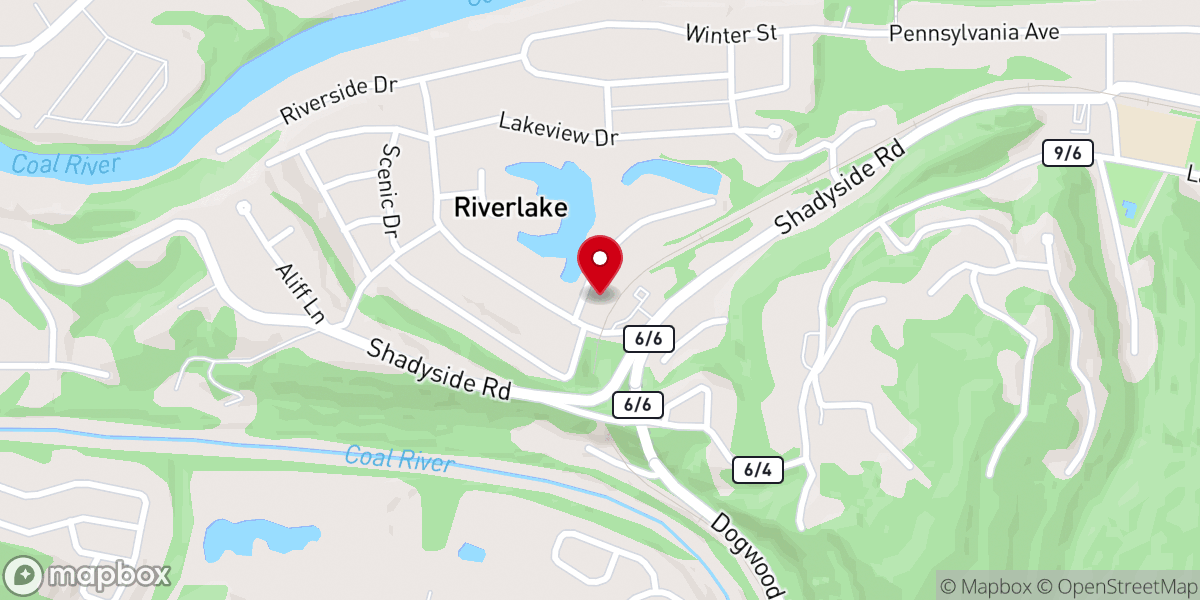 Map showing location of Lakeview United Methodist Church