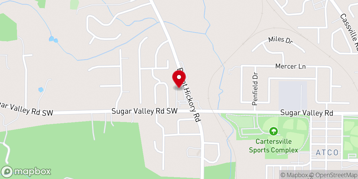Map showing location of Eagles Nest Worship Center