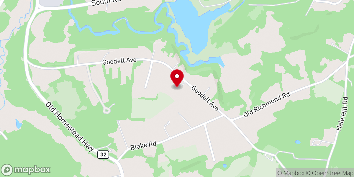 Map showing location of Cornerstone Baptist Church