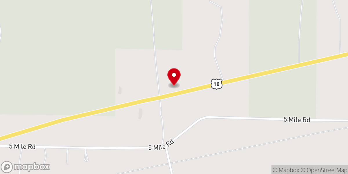 Map showing location of Evangel Assembly of God