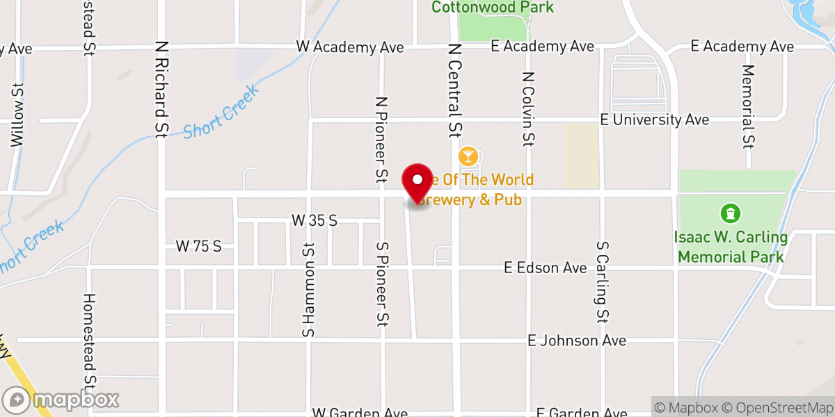 Map showing location of Colorado City Town Hall