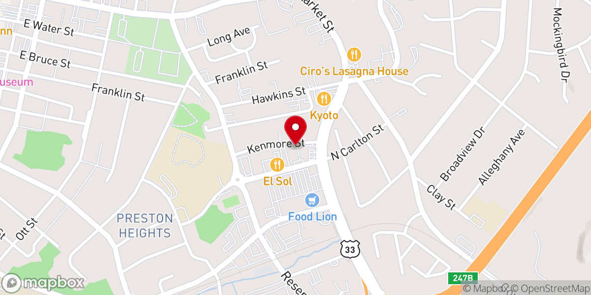 Map showing location of Iglesia Cristiana “Casa de Oracion“