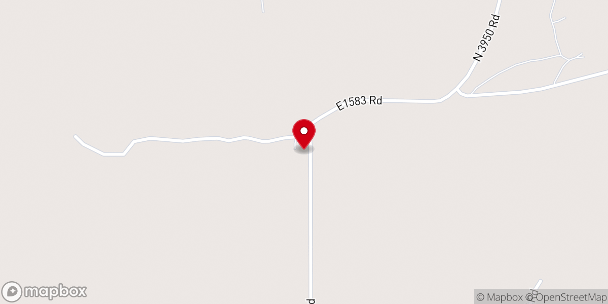 Map showing location of Harpers Valley Church