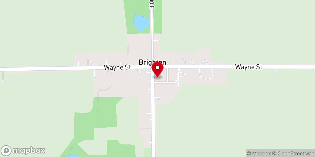 Map showing location of Brighton Chapel Church