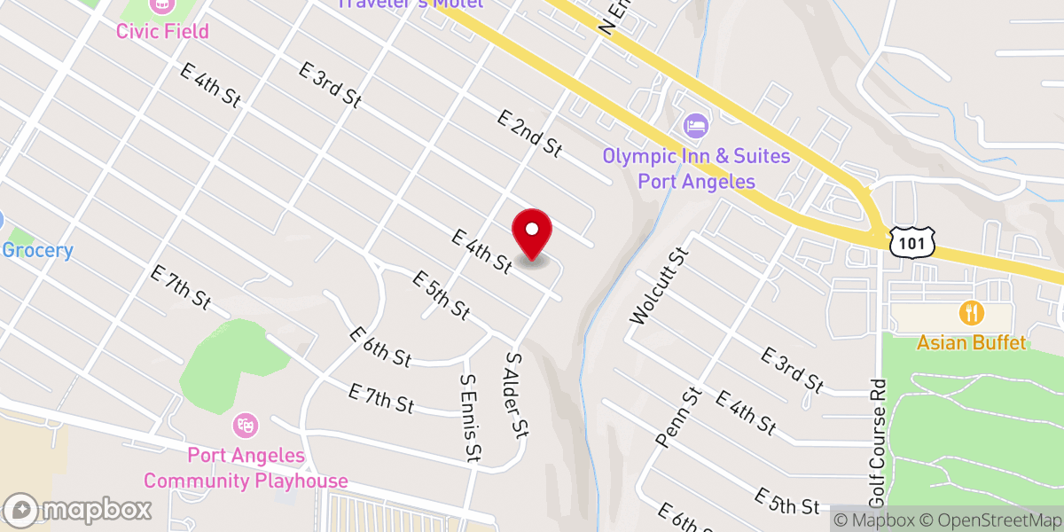 Map showing location of Grounded Tree Service & Excavation
