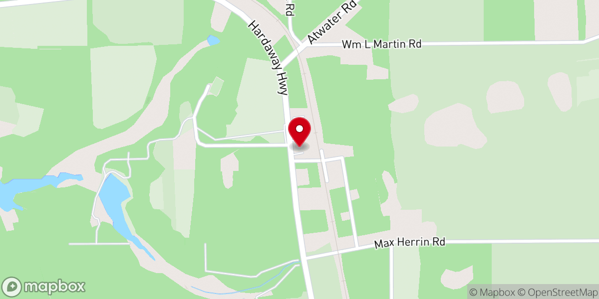 Map showing location of Morningstar Missionary Baptist Church