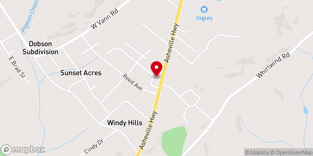 Map showing location of Ashway Pentecostal Holiness