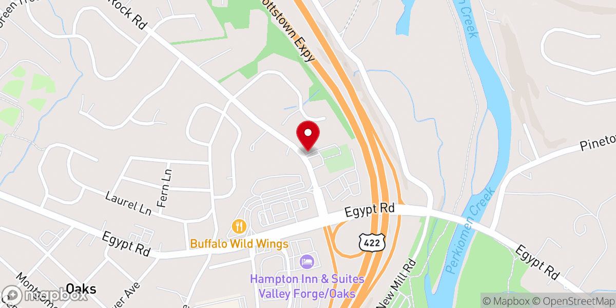 Map showing location of St Paul Episcopal Church
