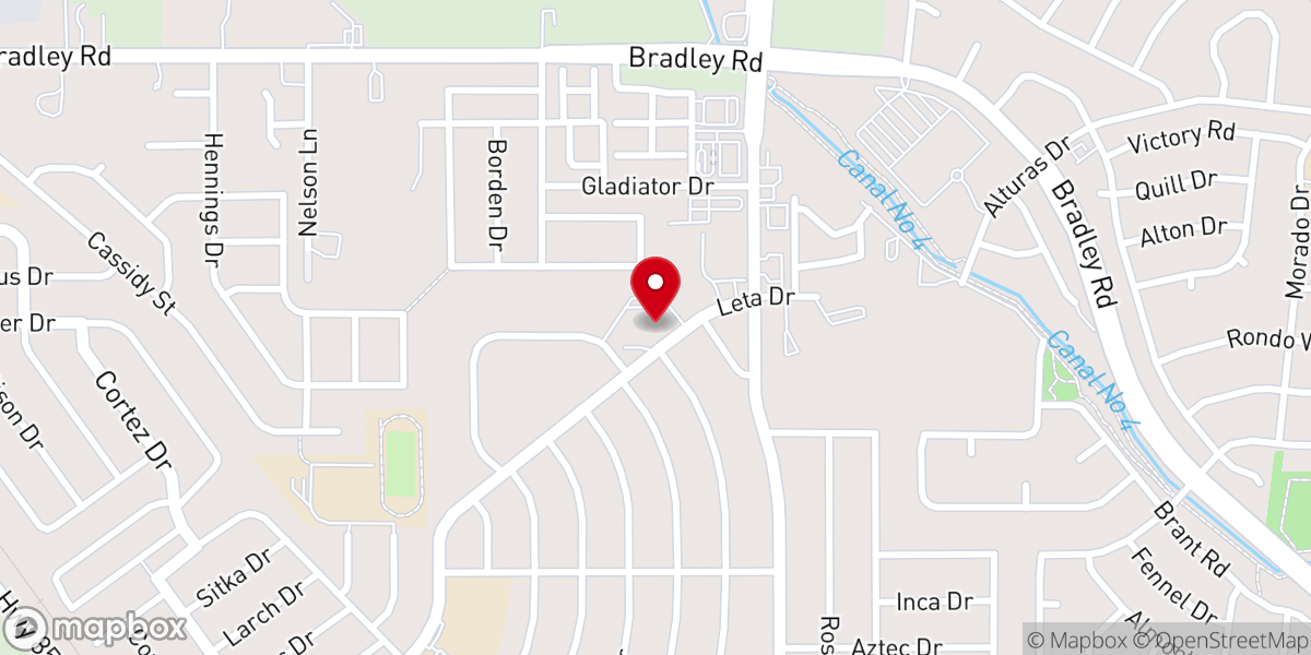 Map showing location of St. Raphael Episcopal Church