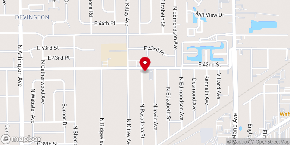Map showing location of Mount Calvary Apostolic Church