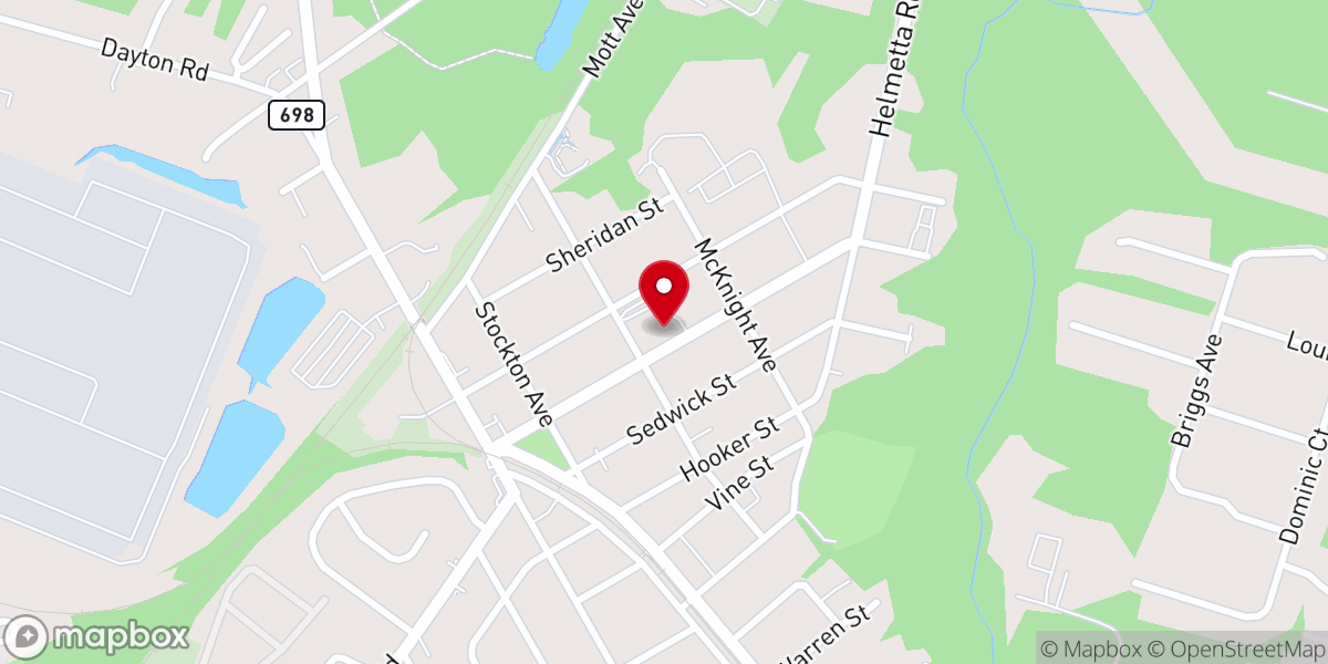 Map showing location of Saint James Roman Catholic Church