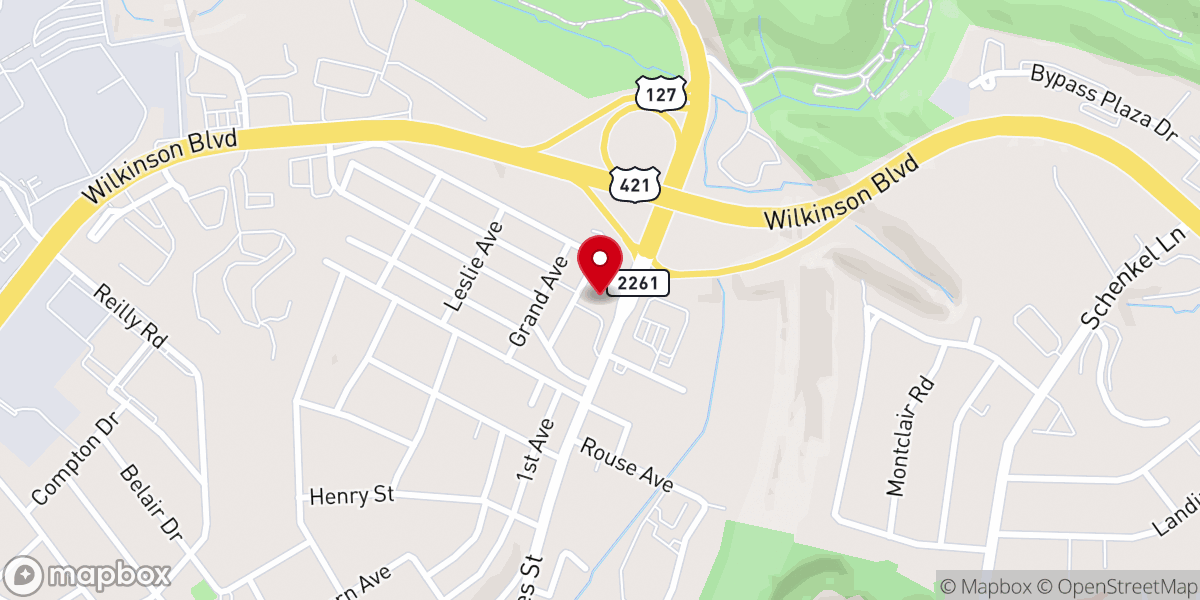 Map showing location of The Point Community Church