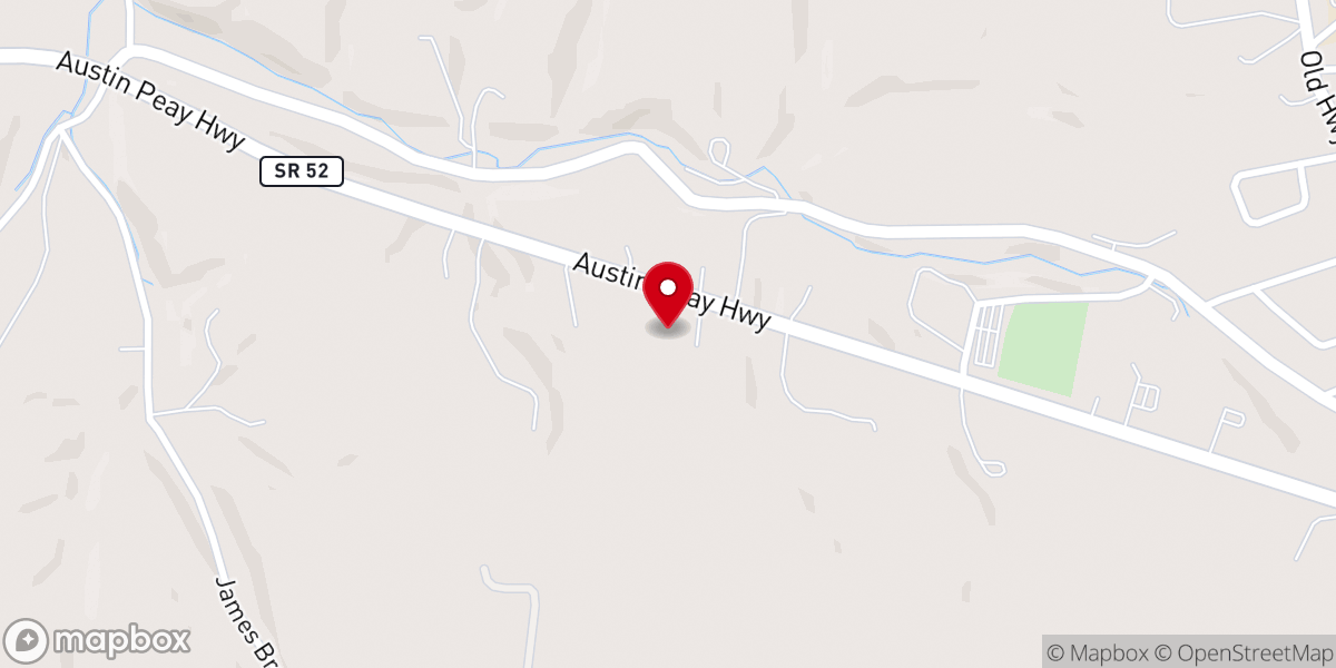 Map showing location of Westmoreland church of Christ