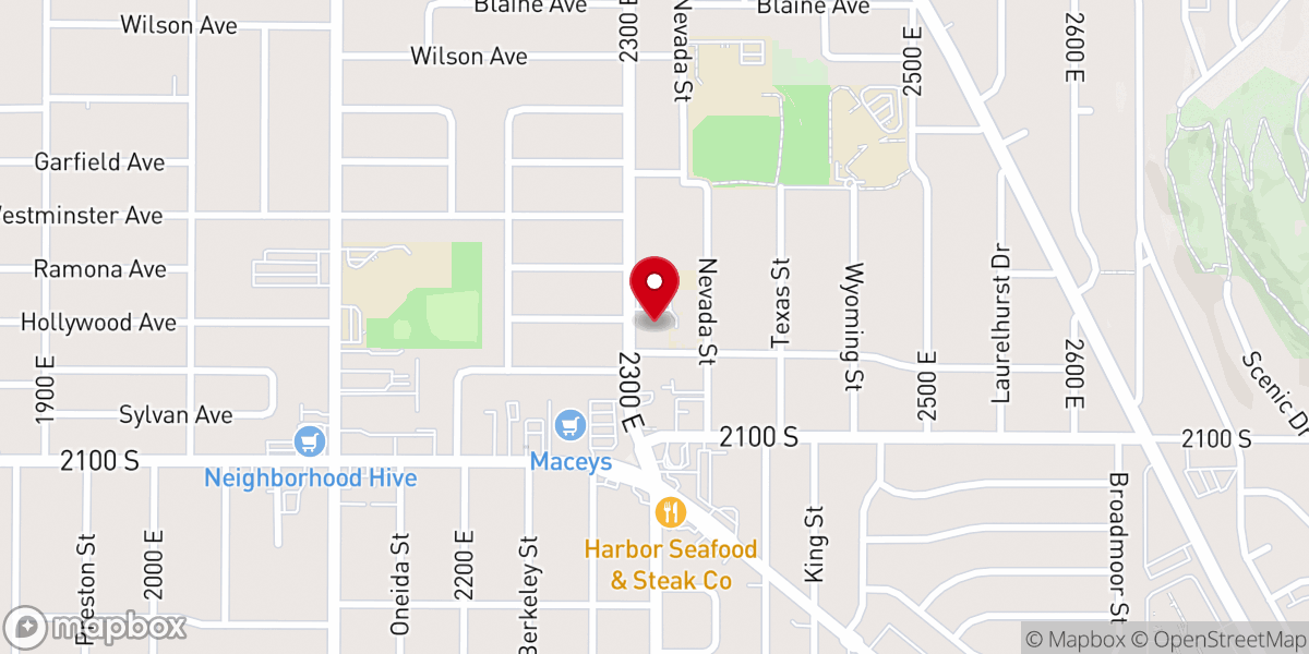 Map showing location of Saint Ambrose Catholic Church