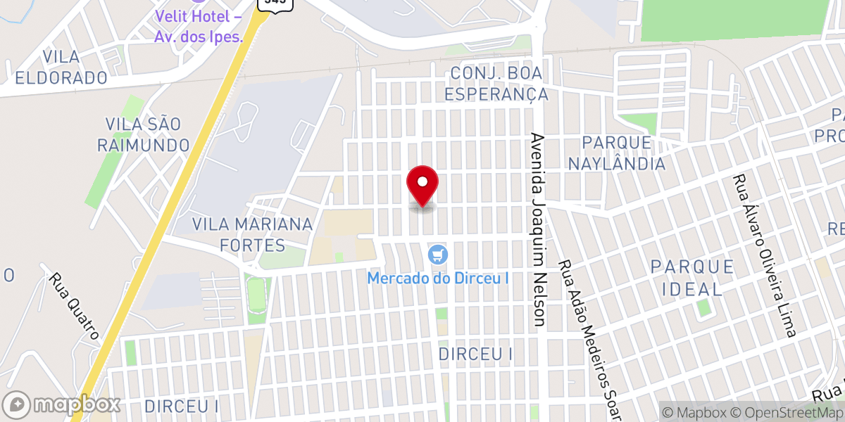 Map showing location of Assembleia de Deus Ministério Madureira Campo Jabaquara - Dirceu I