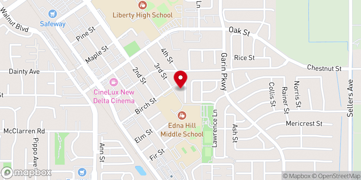 Map showing location of Neighborhood Church