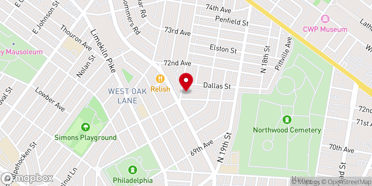 Map showing location of Grace United Methodist Church