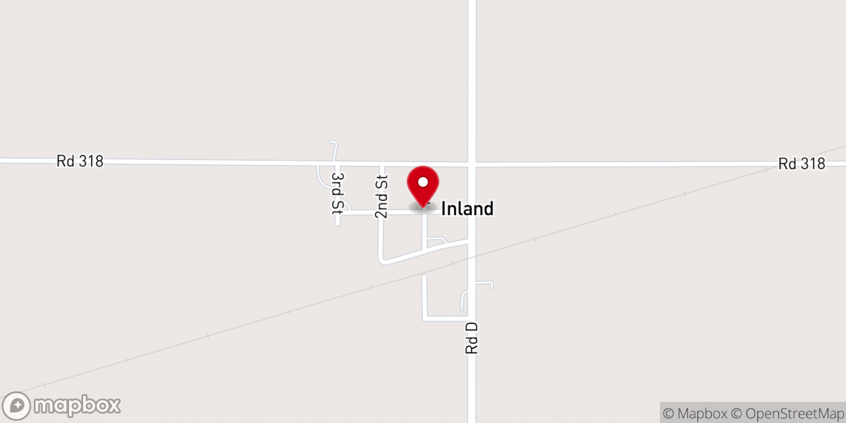 Map showing location of Inland