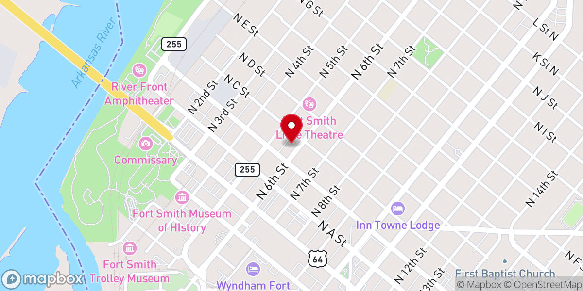 Map showing location of Saint Johns Episcopal Church