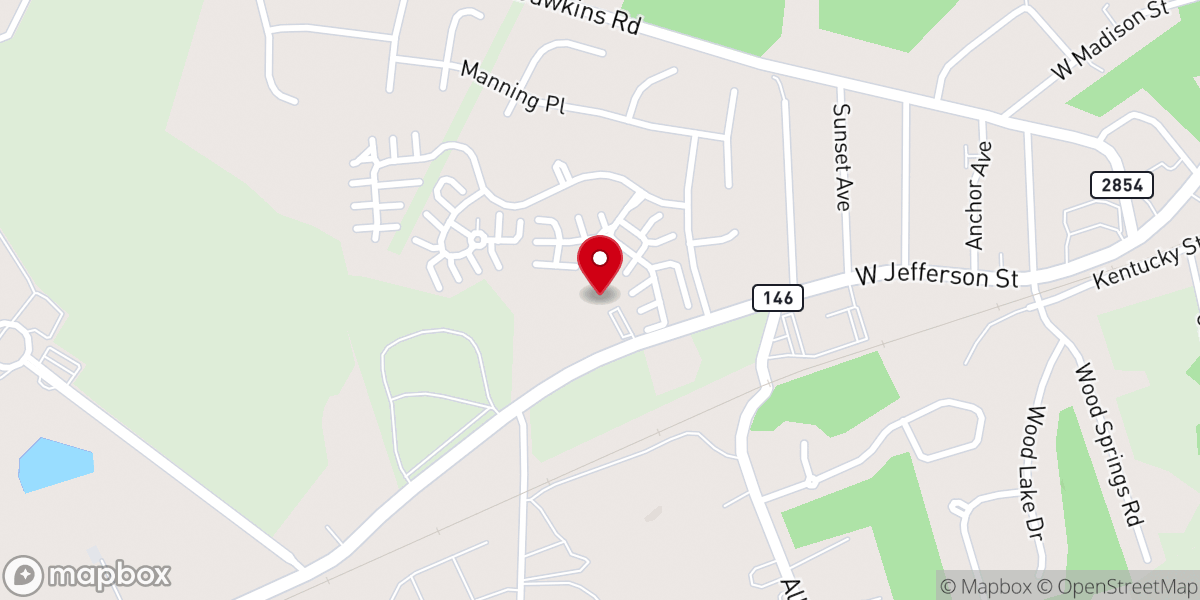 Map showing location of Lagrange Assembly of God