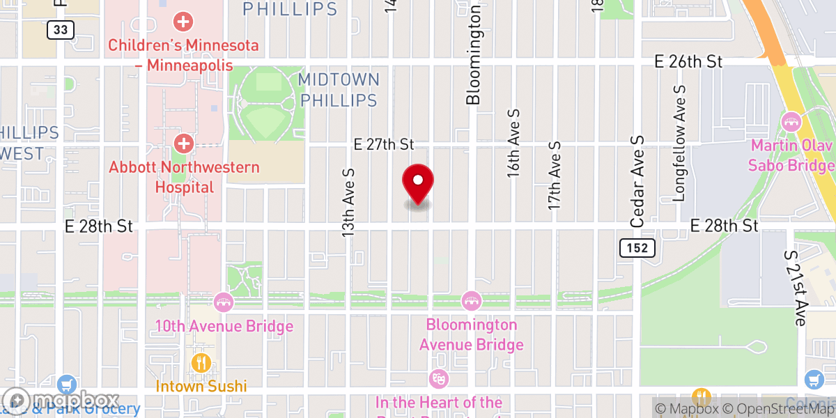 Map showing location of St. Paul's Evangelical Lutheran Church (ELCA)