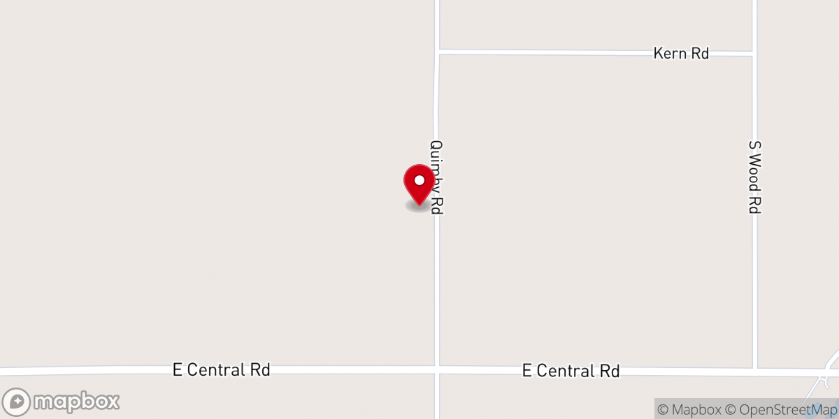 Map showing location of East Ovid United Brethren Church