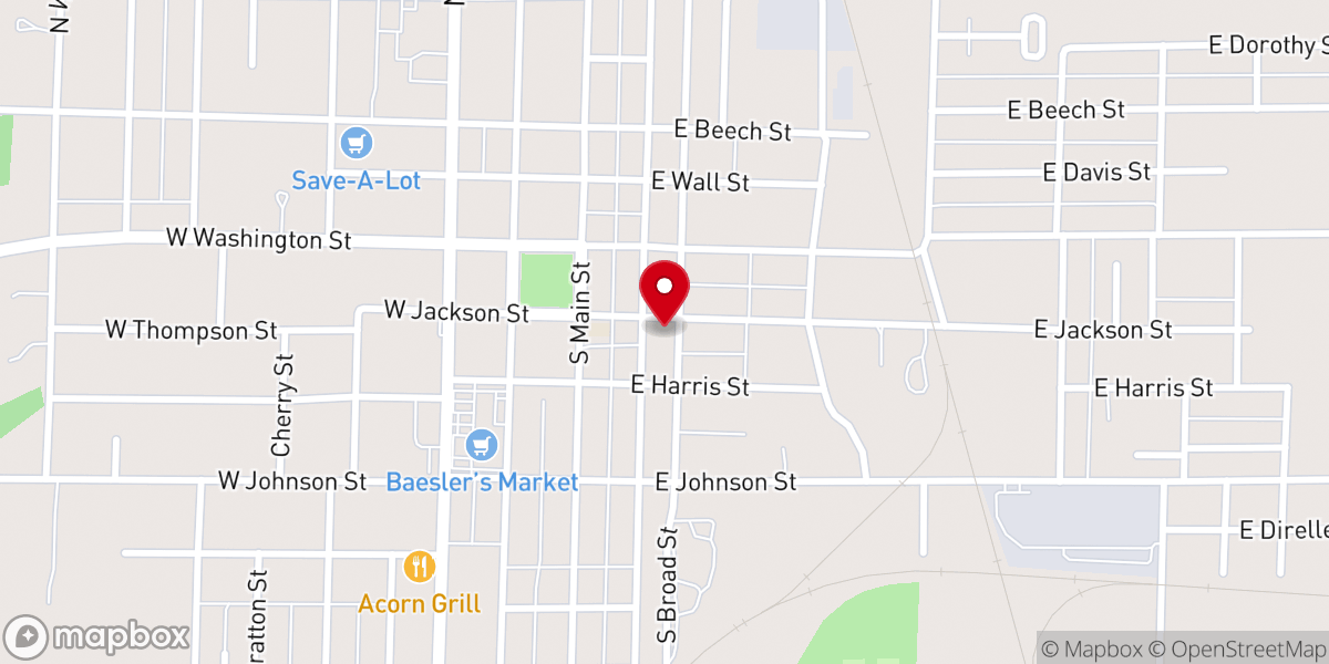 Map showing location of St Mary Catholic Church