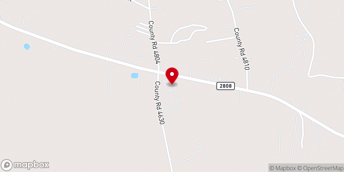Map showing location of 5 Hills Cowboy Church