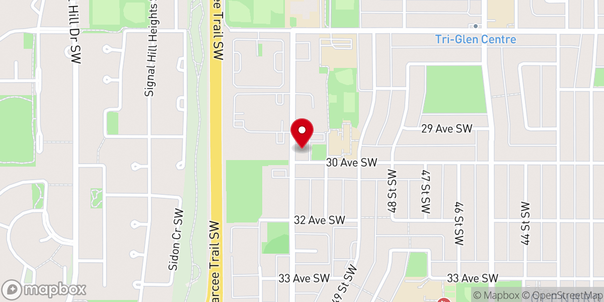 Map showing location of Emmanuel Christian Reformed Church