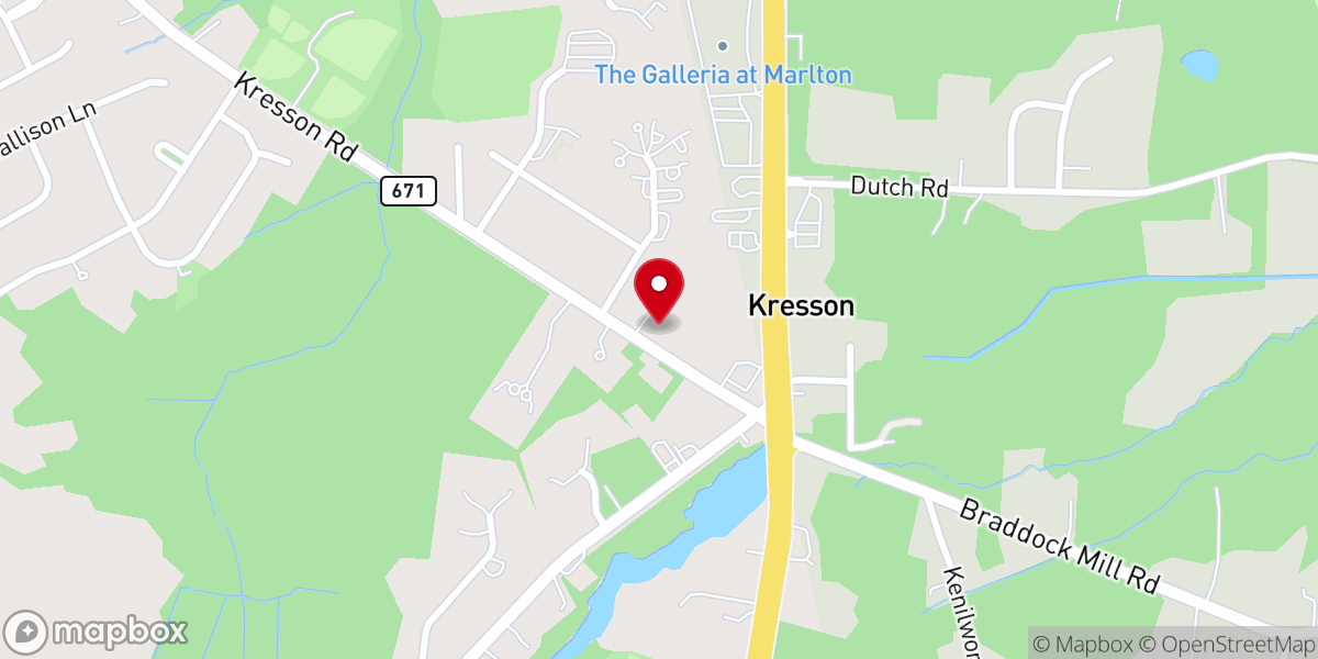 Map showing location of Marlton Korean Assembly of God