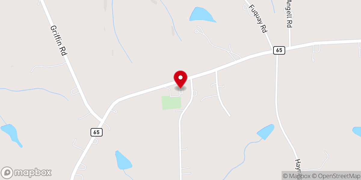 Map showing location of Mount Bethel Church