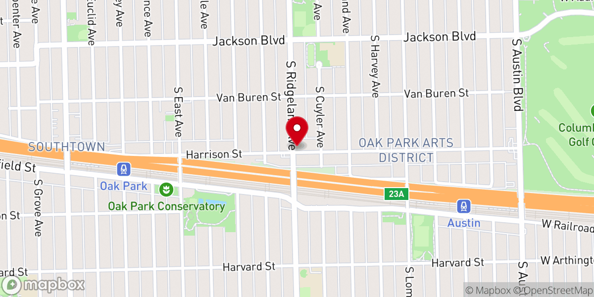 Map showing location of Quakers-Oak Park Friends Meeting