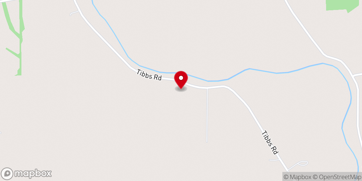 Map showing location of New Haven Church