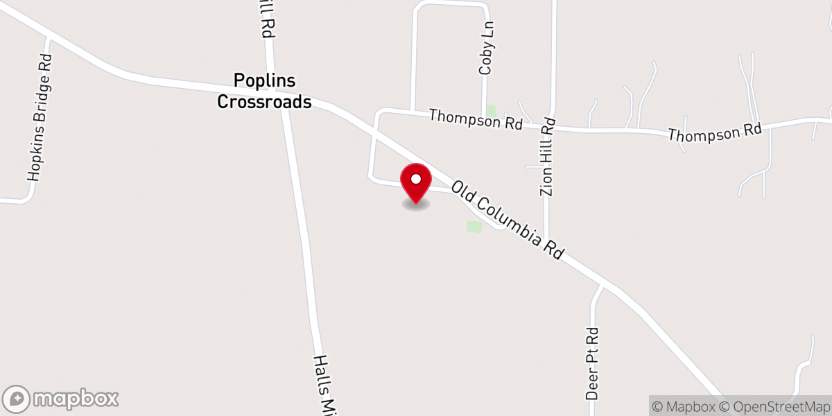 Map showing location of Christian Chapel