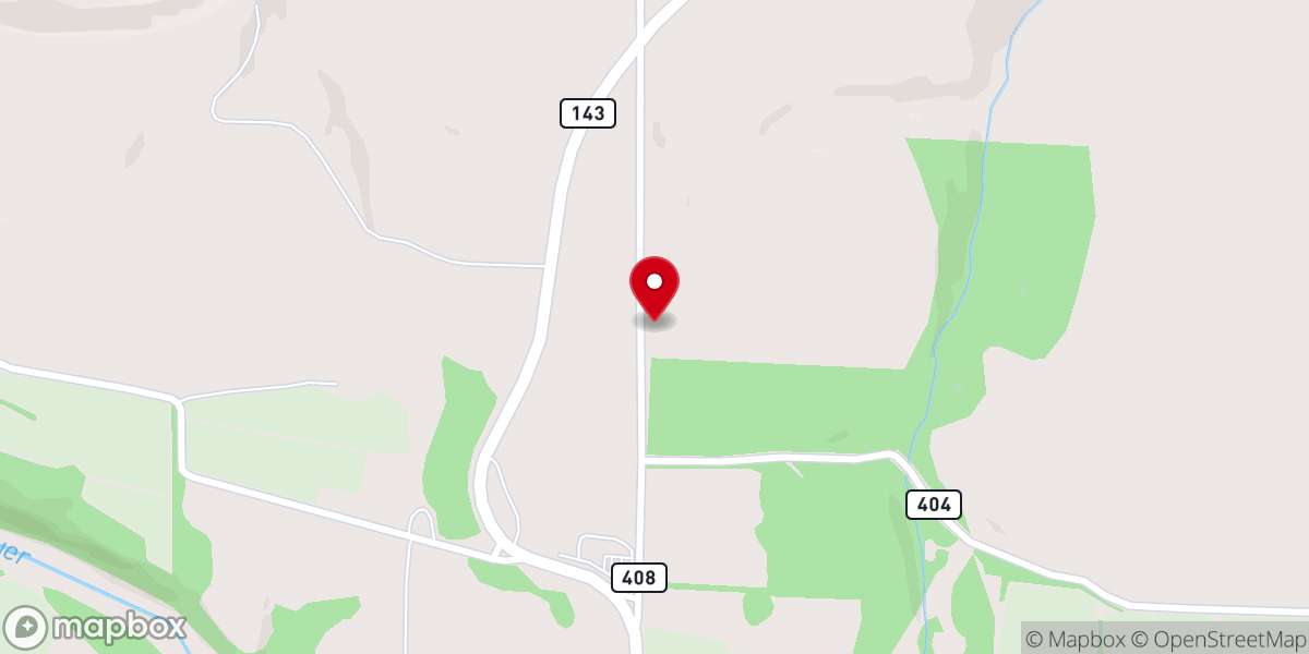 Map showing location of Berkes Community Church