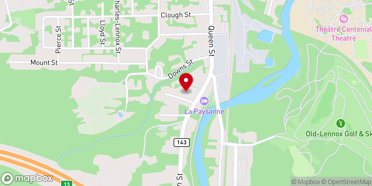 Map showing location of Quebec House of Prayer