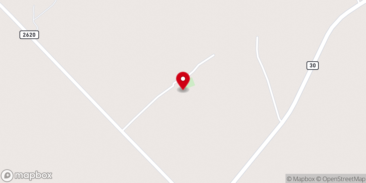 Map showing location of Midway Church