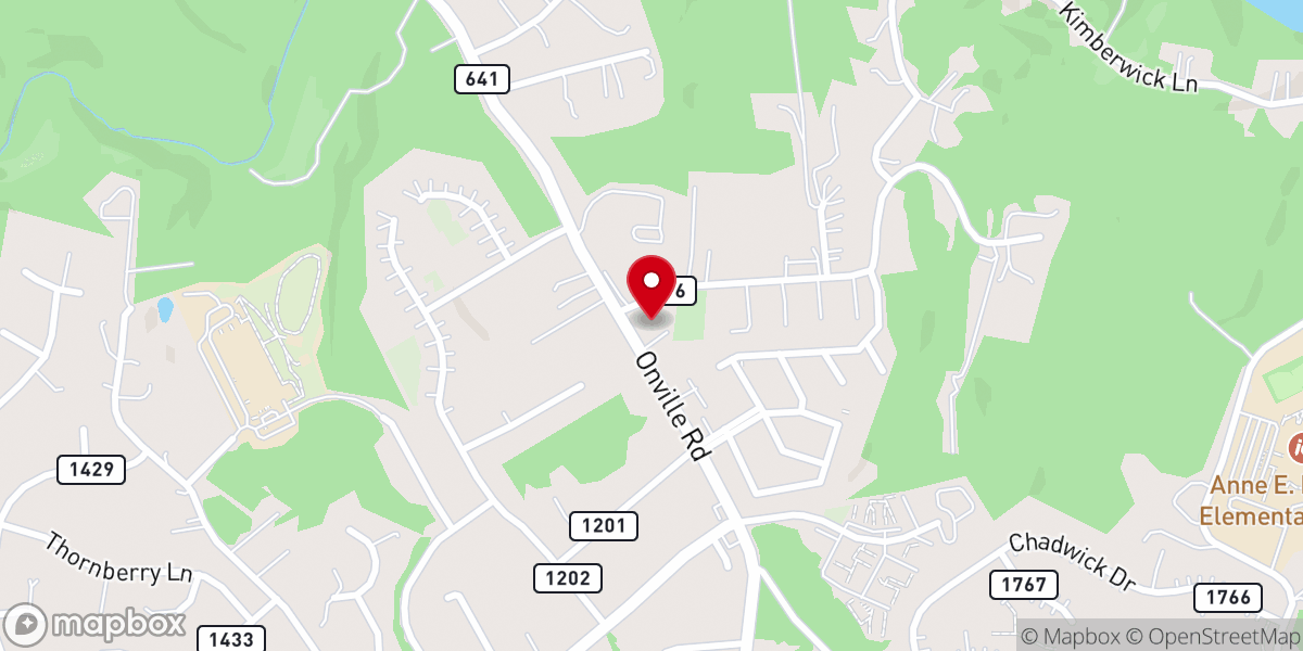 Map showing location of Hope Chapel - Stafford