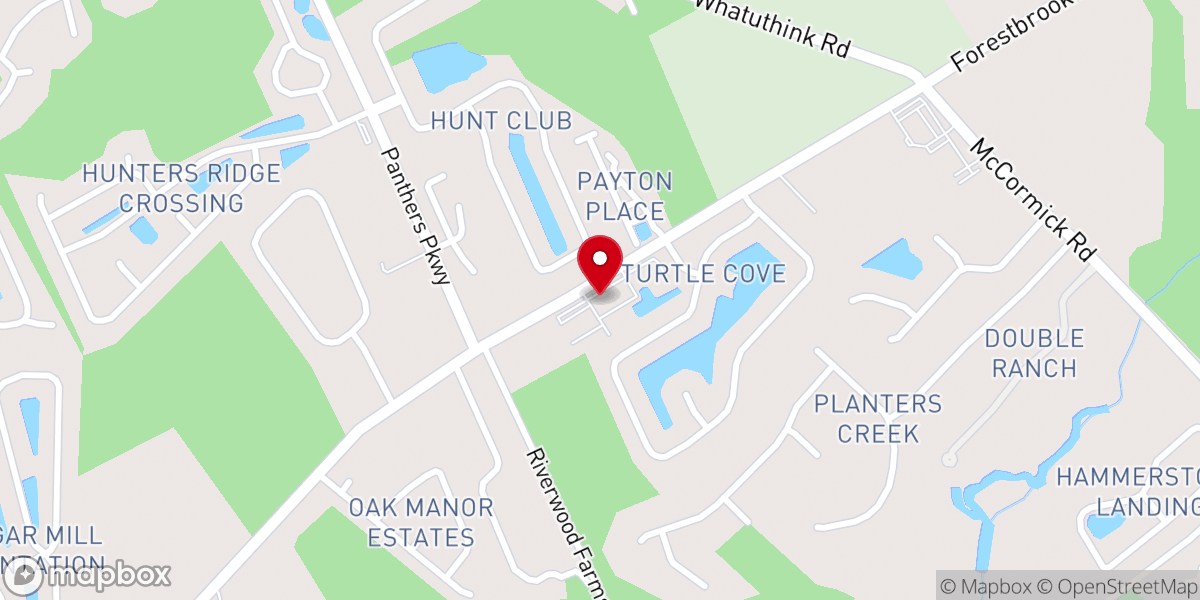 Map showing location of Cornerstone Church