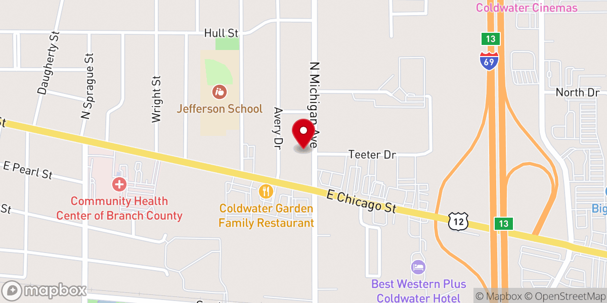 Map showing location of New Heart Ministries
