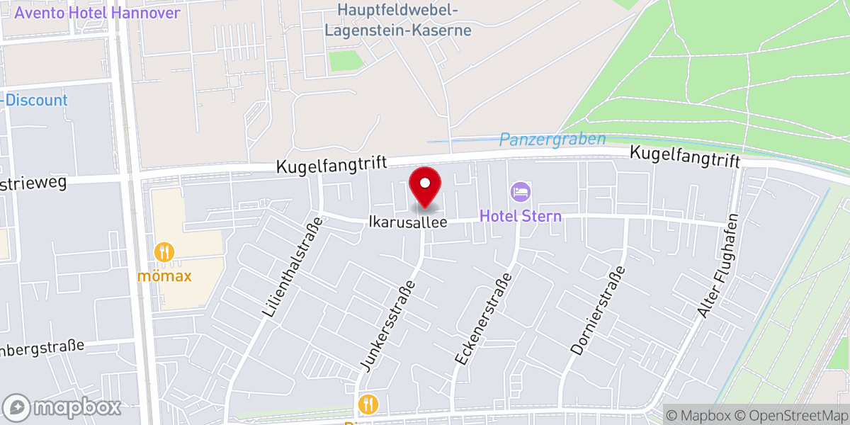Map showing location of E.M.E Evangelische Mission Ebenezer e.V.