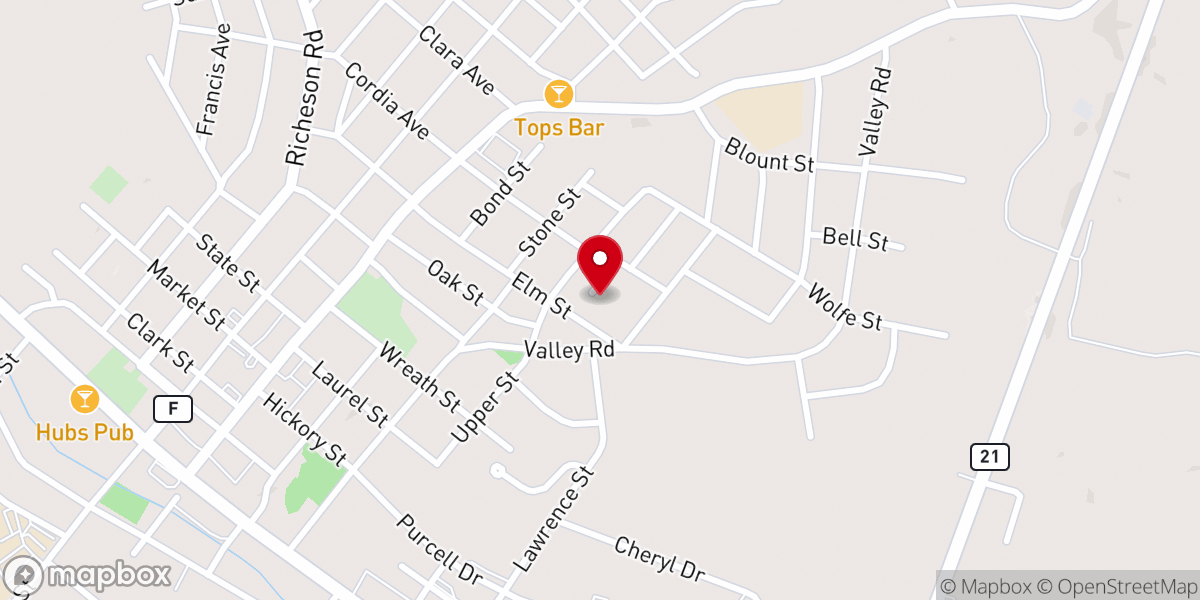 Map showing location of Restore Church